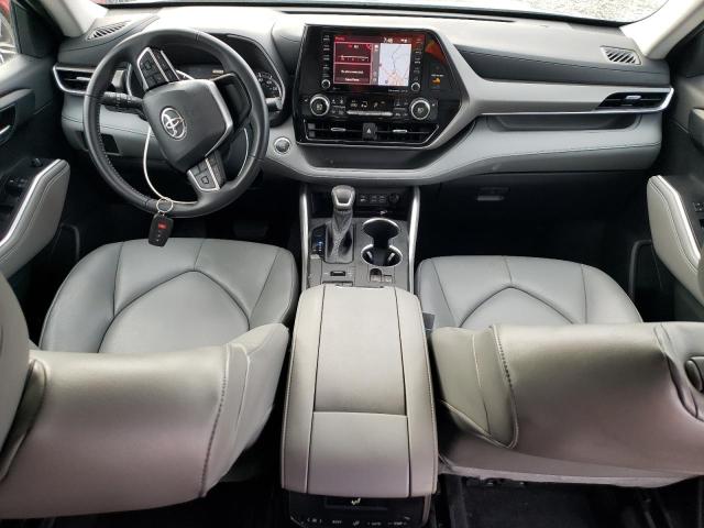 5TDHZRBH4NS236963 - 2022 TOYOTA HIGHLANDER XLE GRAY photo 8