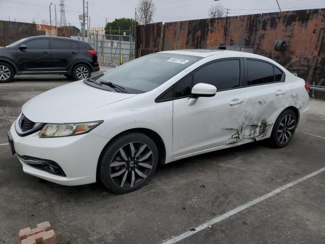 19XFB2F95FE205710 - 2015 HONDA CIVIC EXL WHITE photo 1