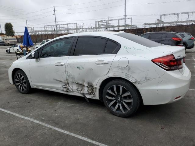 19XFB2F95FE205710 - 2015 HONDA CIVIC EXL WHITE photo 2