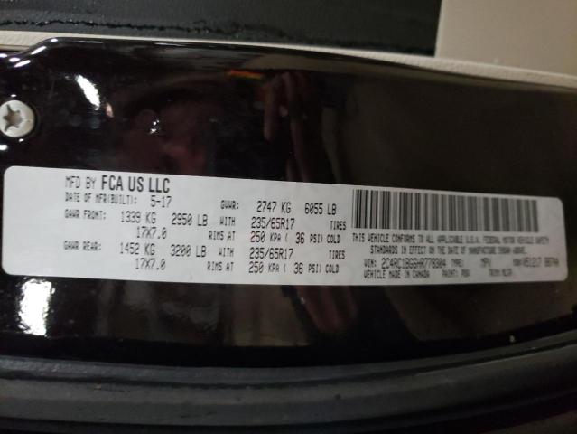 2C4RC1BG6HR778304 - 2017 CHRYSLER PACIFICA TOURING L BLACK photo 13