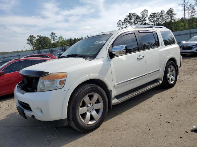 5N1BA0ND1DN610091 - 2013 NISSAN ARMADA SV WHITE photo 1