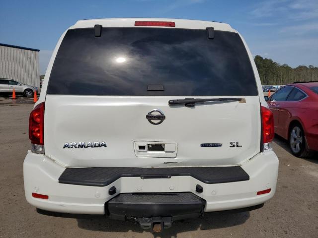 5N1BA0ND1DN610091 - 2013 NISSAN ARMADA SV WHITE photo 6