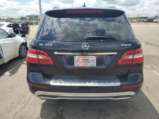 4JGDA5HB2CA037577 - 2012 MERCEDES-BENZ ML 350 4MATIC BLACK photo 6