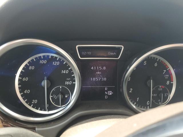 4JGDA5HB2CA037577 - 2012 MERCEDES-BENZ ML 350 4MATIC BLACK photo 9