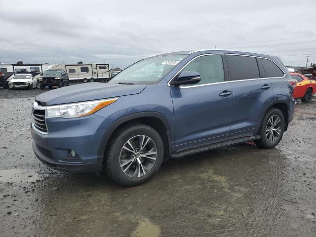 5TDJKRFH2GS338068 - 2016 TOYOTA HIGHLANDER XLE BLUE photo 1