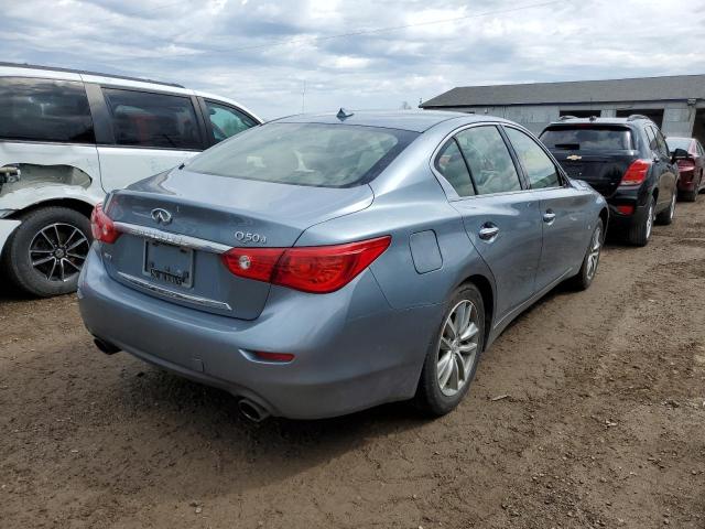 JN1BV7AR2EM705465 - 2014 INFINITI Q50 BASE BLUE photo 3