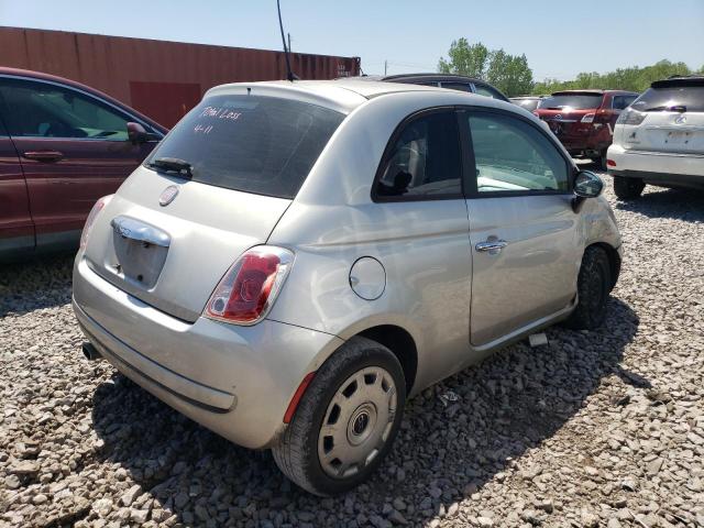 3C3CFFAR7DT566598 - 2013 FIAT 500 POP SILVER photo 3