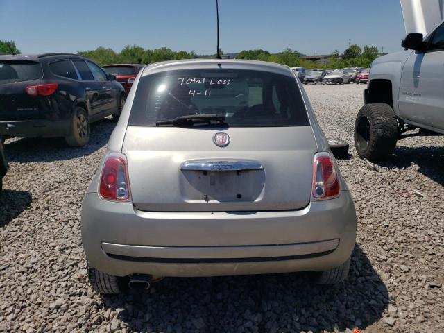 3C3CFFAR7DT566598 - 2013 FIAT 500 POP SILVER photo 6