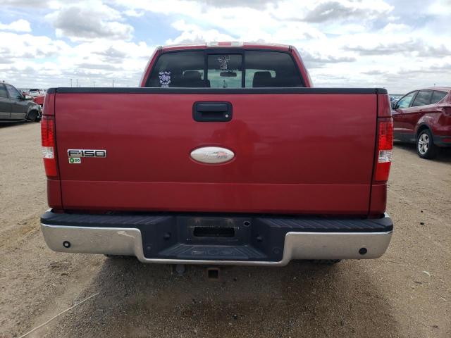 1FTPW14V27KC67096 - 2007 FORD F150 SUPERCREW RED photo 6