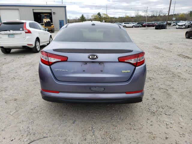 KNAGM4AD7C5023601 - 2012 KIA OPTIMA HYBRID BLUE photo 6