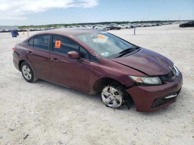 2HGFB2F50DH569873 - 2013 HONDA CIVIC LX BURGUNDY photo 4