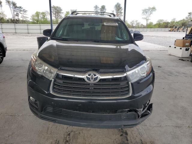 5TDJKRFH1GS295181 - 2016 TOYOTA HIGHLANDER XLE BLACK photo 5