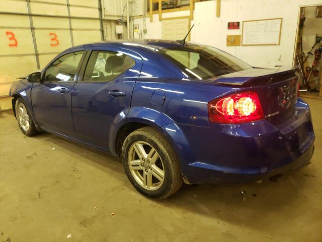 1C3CDZCG4DN687303 - 2013 DODGE AVENGER SXT BLUE photo 2