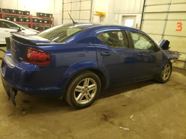 1C3CDZCG4DN687303 - 2013 DODGE AVENGER SXT BLUE photo 3