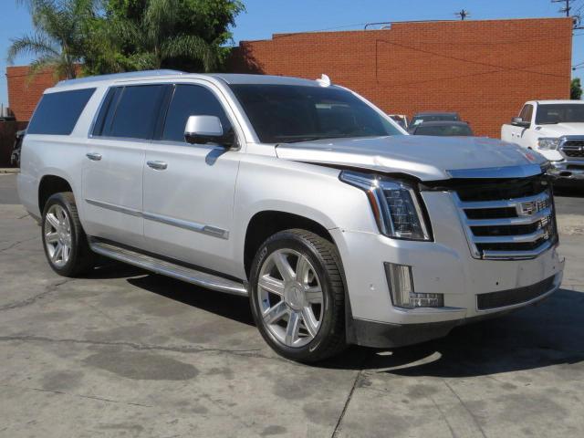 1GYS4HKJ3KR254019 - 2019 CADILLAC ESCALADE ESV LUXURY SILVER photo 1