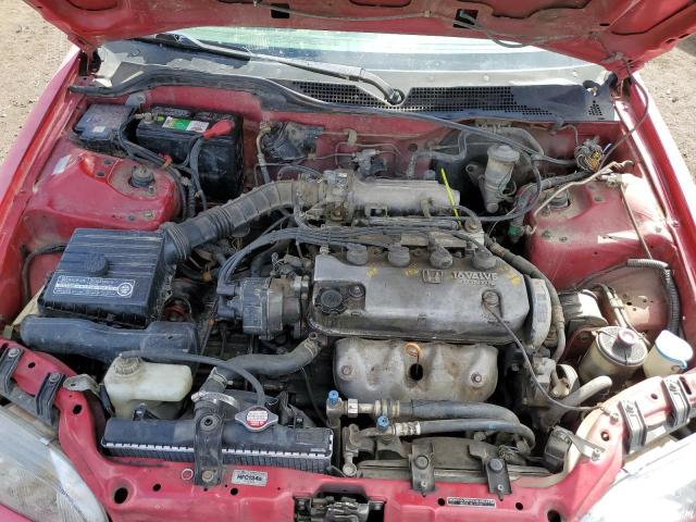 JHMEG8644SS045958 - 1995 HONDA CIVIC DX RED photo 11