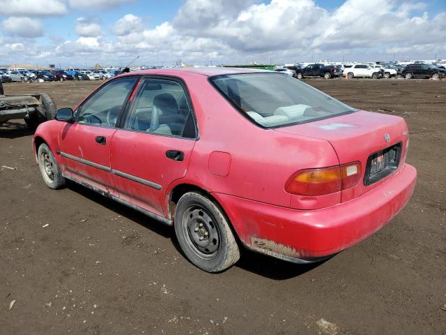 JHMEG8644SS045958 - 1995 HONDA CIVIC DX RED photo 2