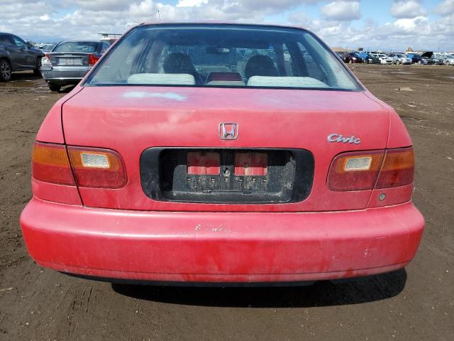 JHMEG8644SS045958 - 1995 HONDA CIVIC DX RED photo 6