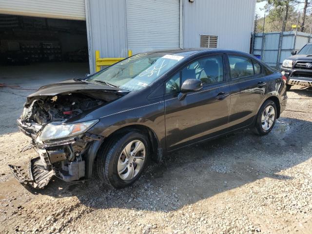 19XFB2F5XDE219452 - 2013 HONDA CIVIC LX BROWN photo 1