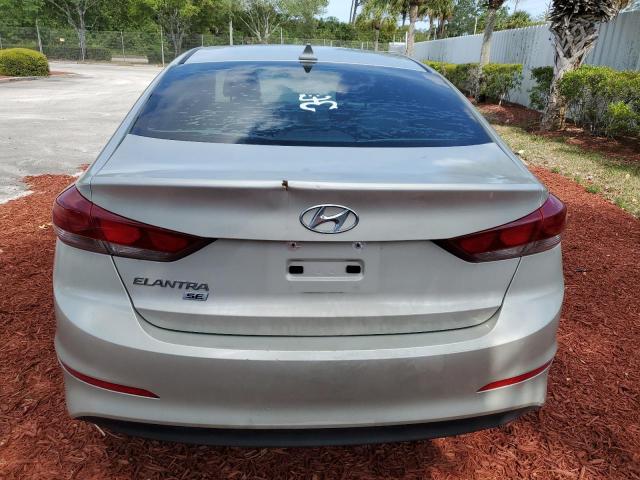 KMHD74LF1HU361399 - 2017 HYUNDAI ELANTRA SE SILVER photo 6