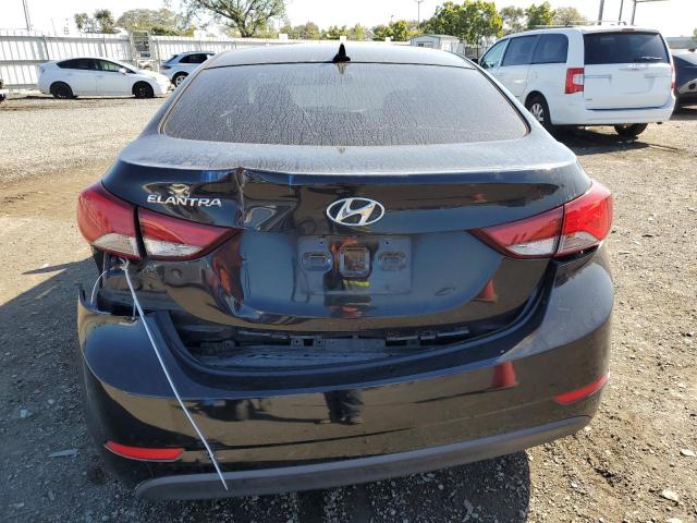 KMHDH4AE1FU236150 - 2015 HYUNDAI ELANTRA SE BLACK photo 6