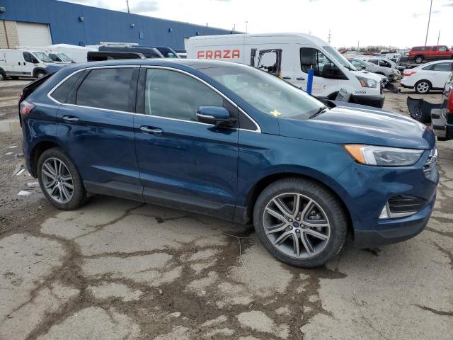 2FMPK4K93LBB08963 - 2020 FORD EDGE TITANIUM BLUE photo 4