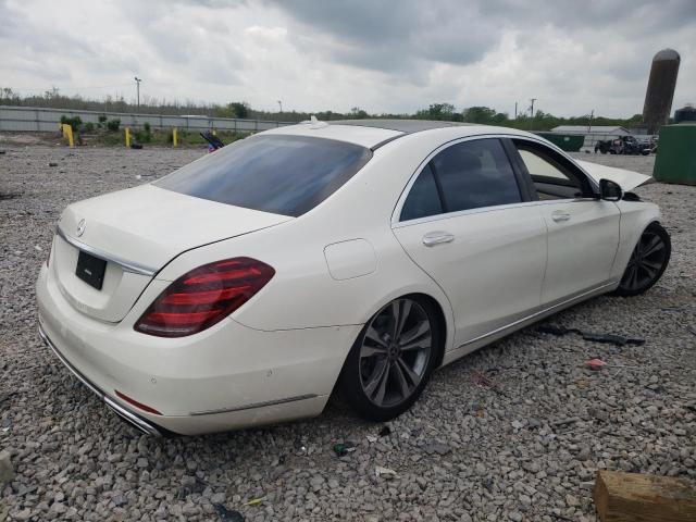 WDDUG6GB2JA372481 - 2018 MERCEDES-BENZ S 450 WHITE photo 3