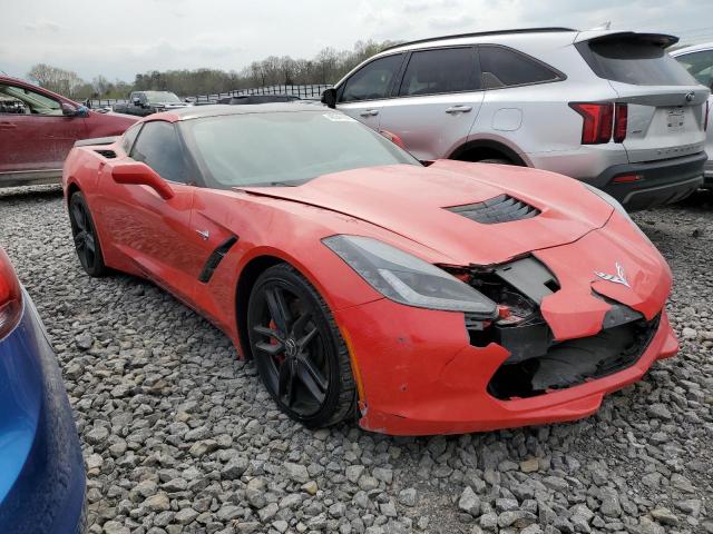 1G1YM2D78E5106757 - 2014 CHEVROLET CORVETTE STINGRAY Z51 3LT RED photo 4