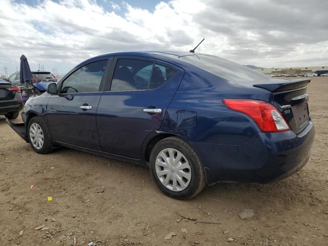 3N1CN7APXEL809215 - 2014 NISSAN VERSA S BLUE photo 2