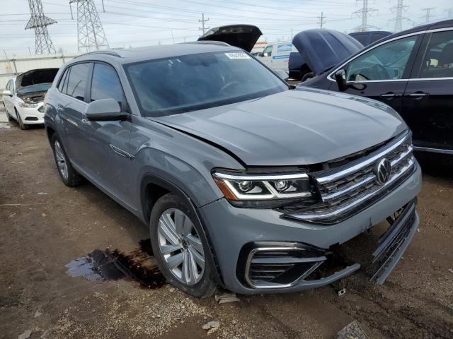 1V2PE2CAXMC217963 - 2021 VOLKSWAGEN ATLAS CROS SE Сірий фото 4