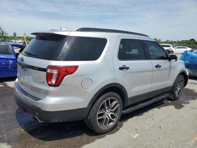 1FM5K8GT7GGC80219 - 2016 FORD EXPLORER SPORT SILVER photo 3