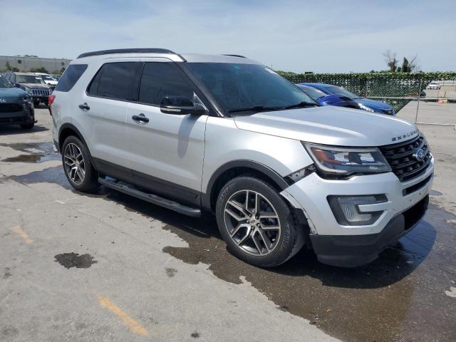 1FM5K8GT7GGC80219 - 2016 FORD EXPLORER SPORT SILVER photo 4