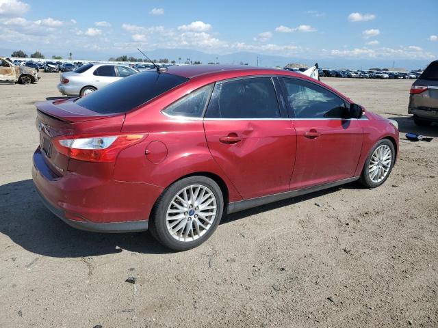 1FADP3J27EL255190 - 2014 FORD FOCUS TITANIUM BURGUNDY photo 3