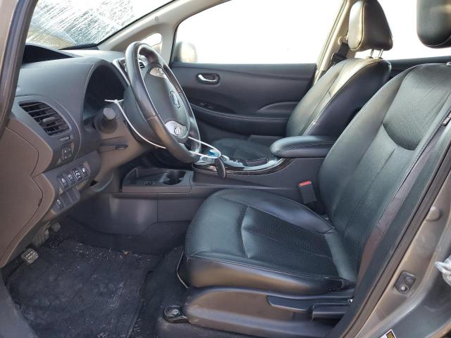 1N4AZ0CP5EC340386 - 2014 NISSAN LEAF S GRAY photo 7