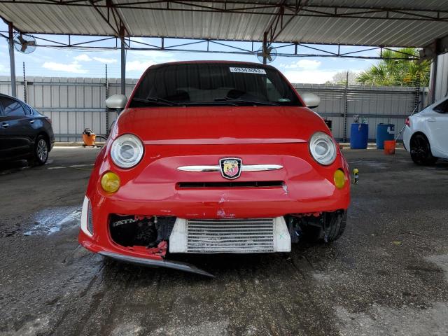 3C3CFFFH0FT586243 - 2015 FIAT 500 ABARTH RED photo 5