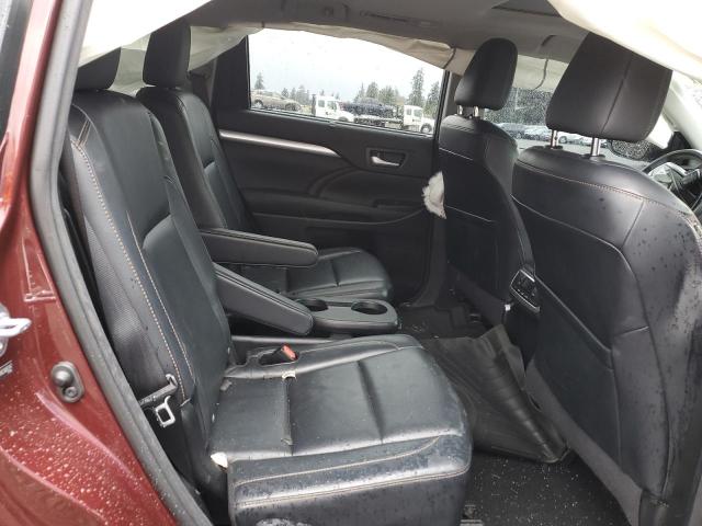 5TDJKRFHXES065247 - 2014 TOYOTA HIGHLANDER XLE Bordo foto 10