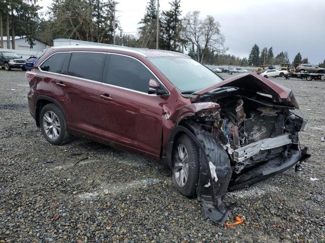 5TDJKRFHXES065247 - 2014 TOYOTA HIGHLANDER XLE Bordo foto 4