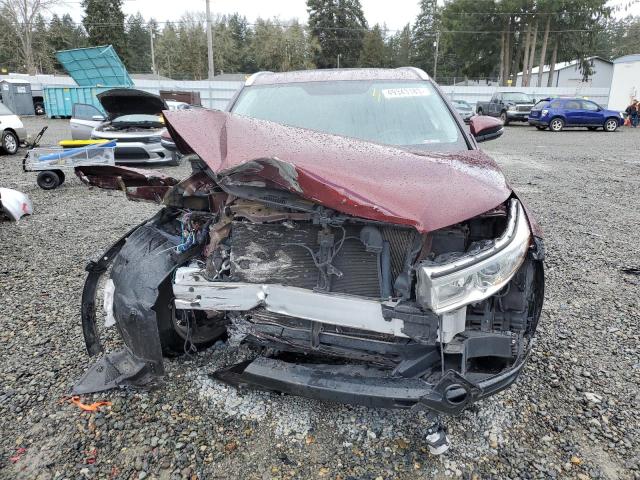 5TDJKRFHXES065247 - 2014 TOYOTA HIGHLANDER XLE Bordo foto 5