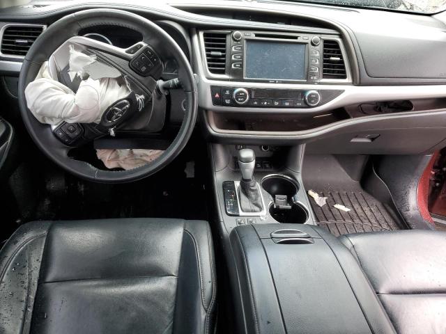 5TDJKRFHXES065247 - 2014 TOYOTA HIGHLANDER XLE Bordo foto 8