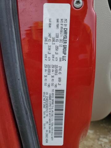 2C4RDGCG8DR637419 - 2013 DODGE GRAND CARA SXT RED photo 13