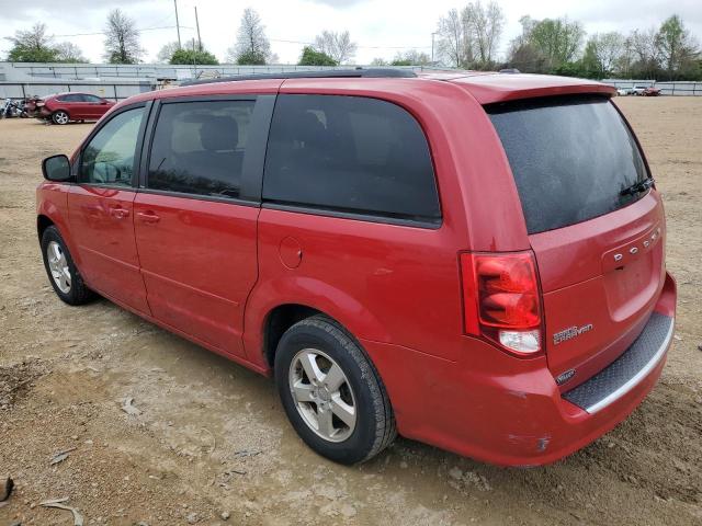 2C4RDGCG8DR637419 - 2013 DODGE GRAND CARA SXT RED photo 2