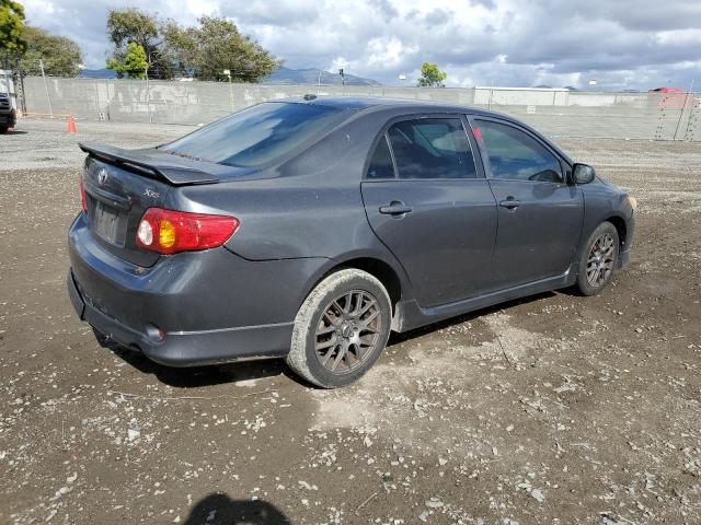 1NXBE40E69Z011356 - 2009 TOYOTA COROLLA XRS GRAY photo 3