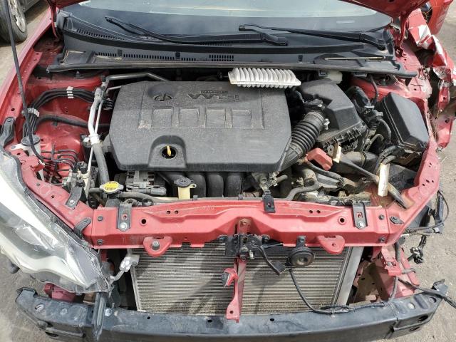 5YFBURHE8EP106260 - 2014 TOYOTA COROLLA L RED photo 11