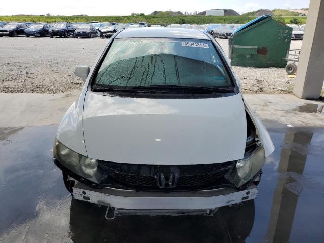 19XFA1F61AE066025 - 2010 HONDA CIVIC LX-S WHITE photo 5