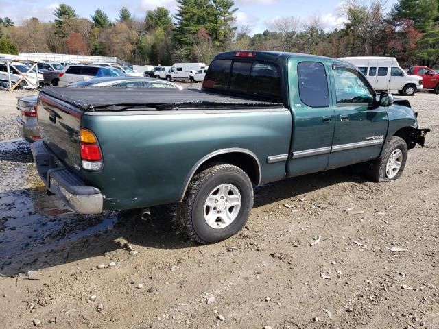 5TBBN44192S329826 - 2002 TOYOTA TUNDRA ACCESS CAB SR5 GREEN photo 3