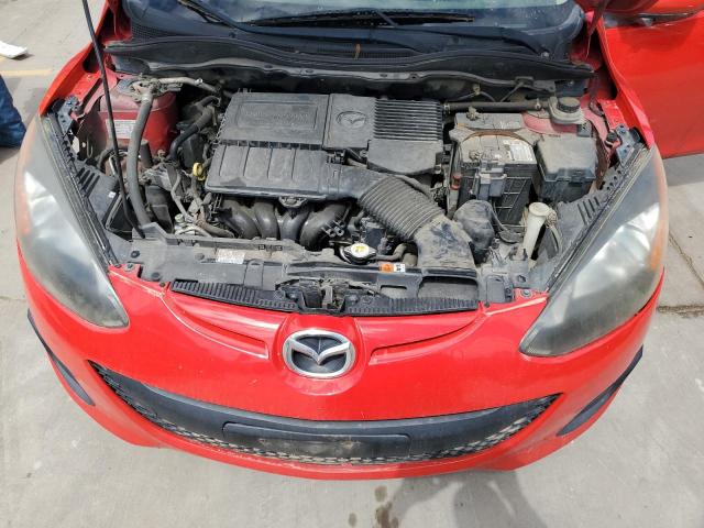 JM1DE1KYXD0156273 - 2013 MAZDA MAZDA2 RED photo 11