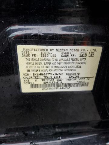 3N1AB61E97L616372 - 2007 NISSAN SENTRA 2.0 BLACK photo 13