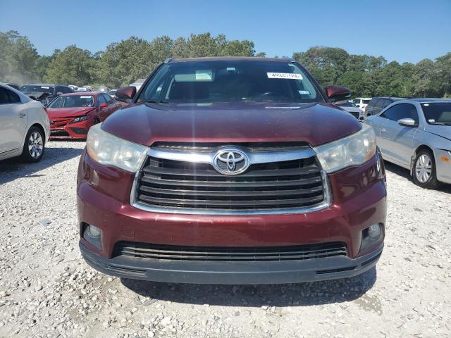 5TDKKRFHXES028347 - 2014 TOYOTA HIGHLANDER XLE Bordo foto 5