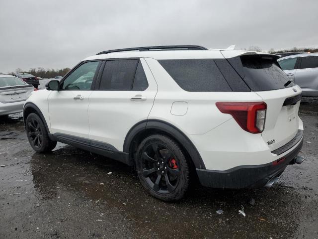 1FM5K8GC8LGB39461 - 2020 FORD EXPLORER ST WHITE photo 2