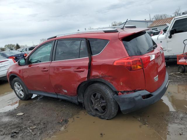 2T3BFREV8DW043969 - 2013 TOYOTA RAV4 LE RED photo 2